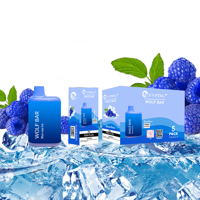 Uvping Küçük Kutu Vape Kalem %6 Nikotin 5000 Puffs Blue Razz Ice Cool Nane Buz